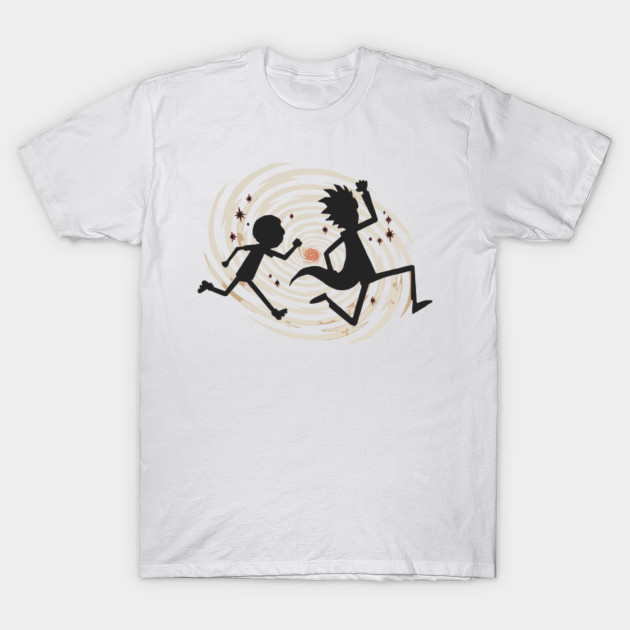 runningman rick and morty T-Shirt-TOZ